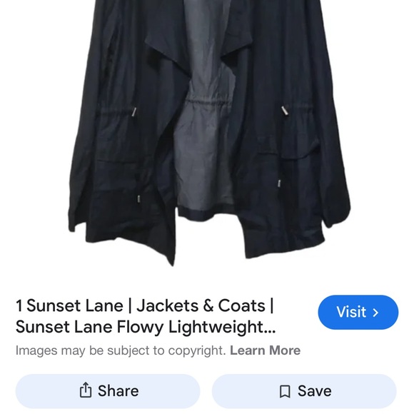 Navy Blue Open Jacket - Picture 2 of 2